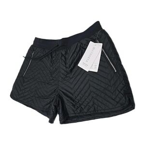 NWT MSRV $89 Size 8 Athleta Black Apres Quilted Ski Short Cold‎ Weather #467120
